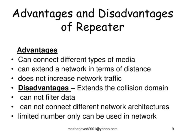 What Are The Disadvantages Of A Repeater?